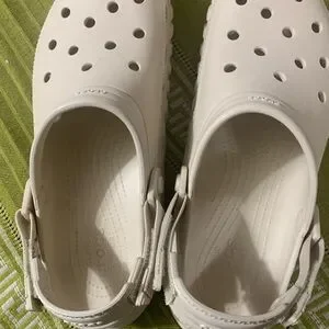 CROCS | Shoes | Crocs White Sandals With Signature  display picture 2